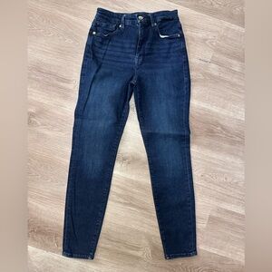 Good American GOOD LEGS GL873CET Skinny Sculpt Size 6 / 28 Dark Wash Blue Jeans